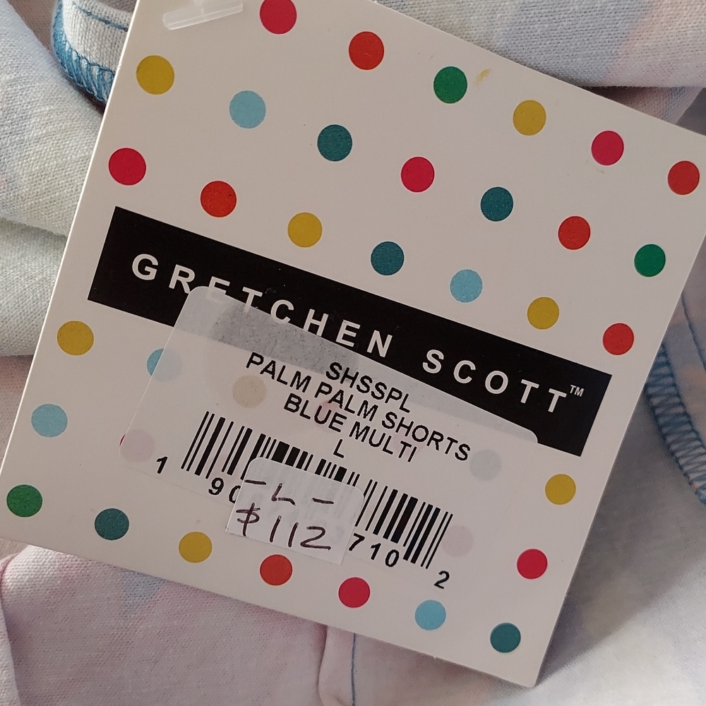 Gretchen Scott Designs Palm Palm Short Size Large NEW NWT Resort Tropical - Picture 9 of 10